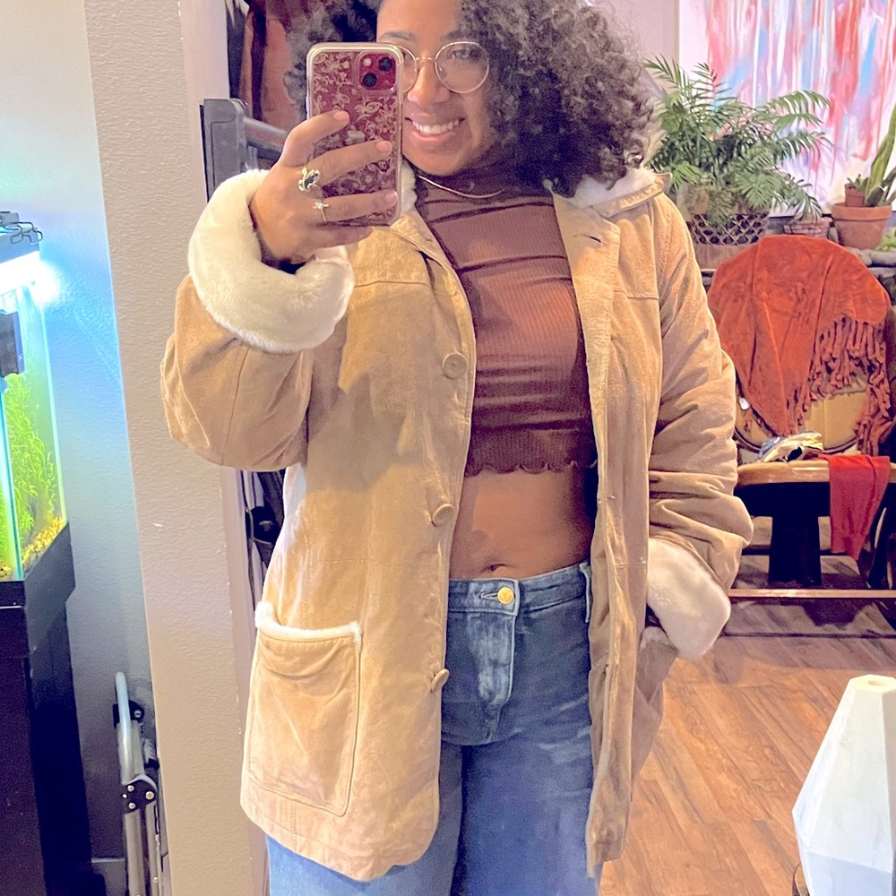 Vintage haland suede coat